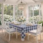 Obrus w kratę Blue Plaid