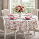 Obrus bawełniany w drobne różyczki Rose Garden - obrazek 2