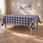 Obrus w kratę Blue Plaid - obrazek 2