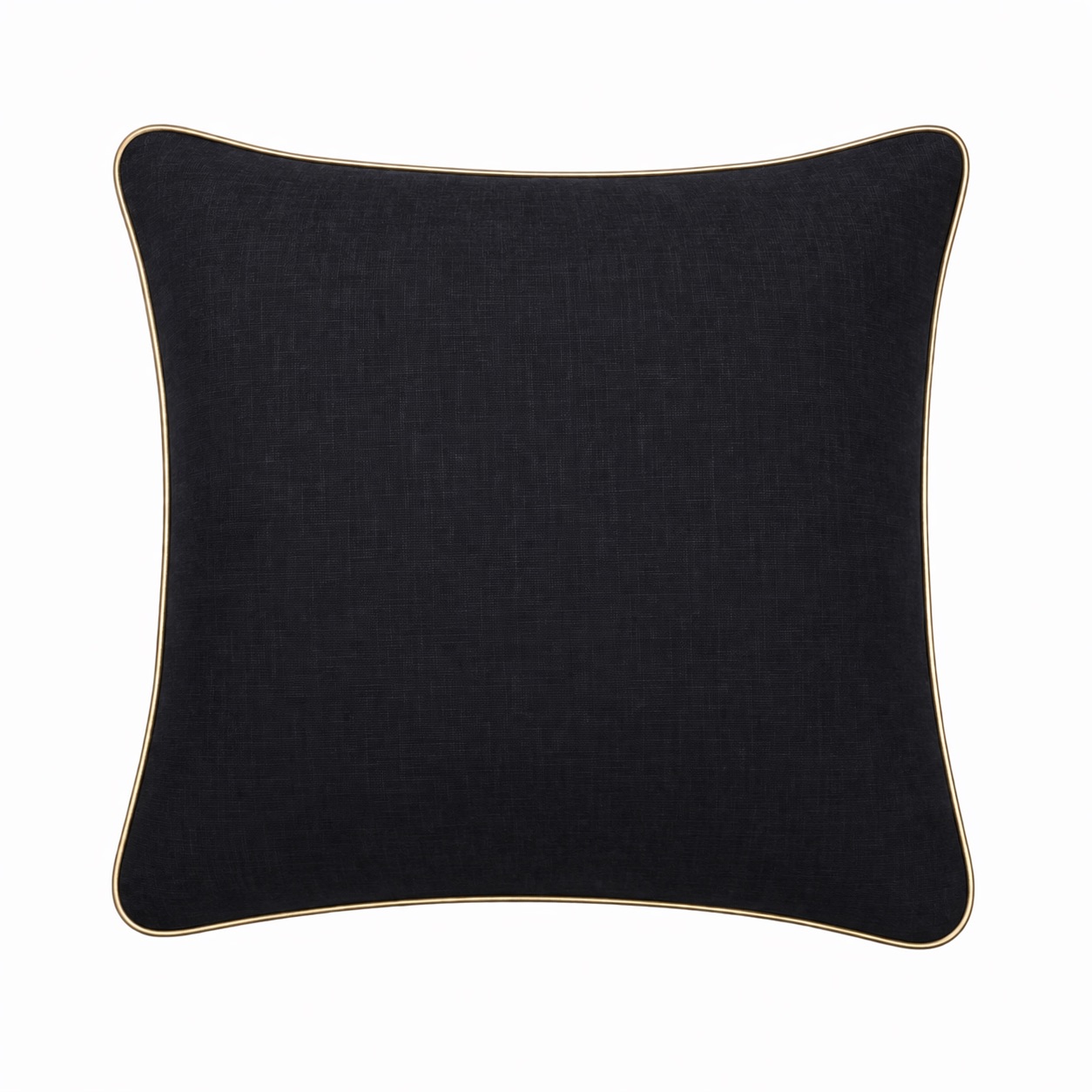 Poszewka Royal Black kwadrat 45x45 zdjęcie główne Lniana czarna poszewka Royal Black – 45 × 45 cm - obrazek 1