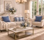 Poszewka w kratę Blue Plaid – 40 × 60 cm - obrazek 3