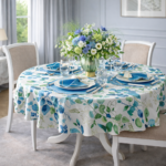 Poszewka w liście Blue Sparrow – 40 × 60 cm - obrazek 3