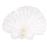 Haftowane podkładki Seashell w kształcie muszli - obrazek 2