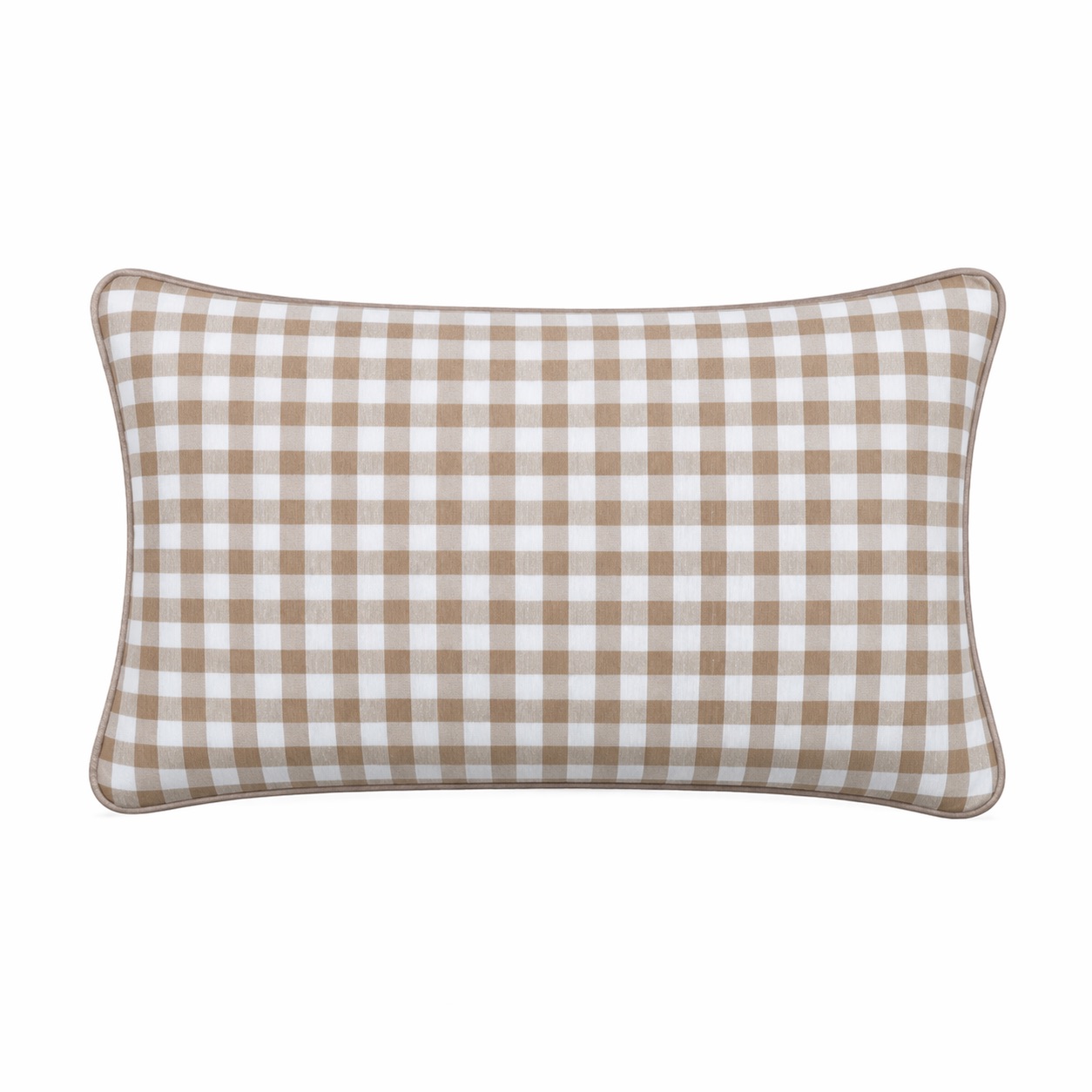 Poszewka Beige Gingham kwadrat 40x60 zdjęcie główne Poszewka w kratę Beige Gingham – 40 × 60 cm - obrazek 1