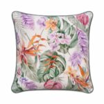 Poszewka z motywem kwiatów strelicji Bird of Paradise – 45 × 45 cm