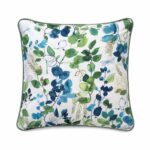 Poszewka w liście Blue Sparrow – 45 × 45 cm