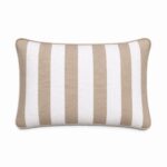 Poszewka dekoracyjna w beżowe pasy Dandy Beige – 40 × 60 cm