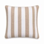 Poszewka dekoracyjna w beżowe pasy Dandy Beige – 45 × 45 cm