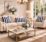Poszewka w granatowe pasy Dandy Navy Blue – 40×60 cm - obrazek 2