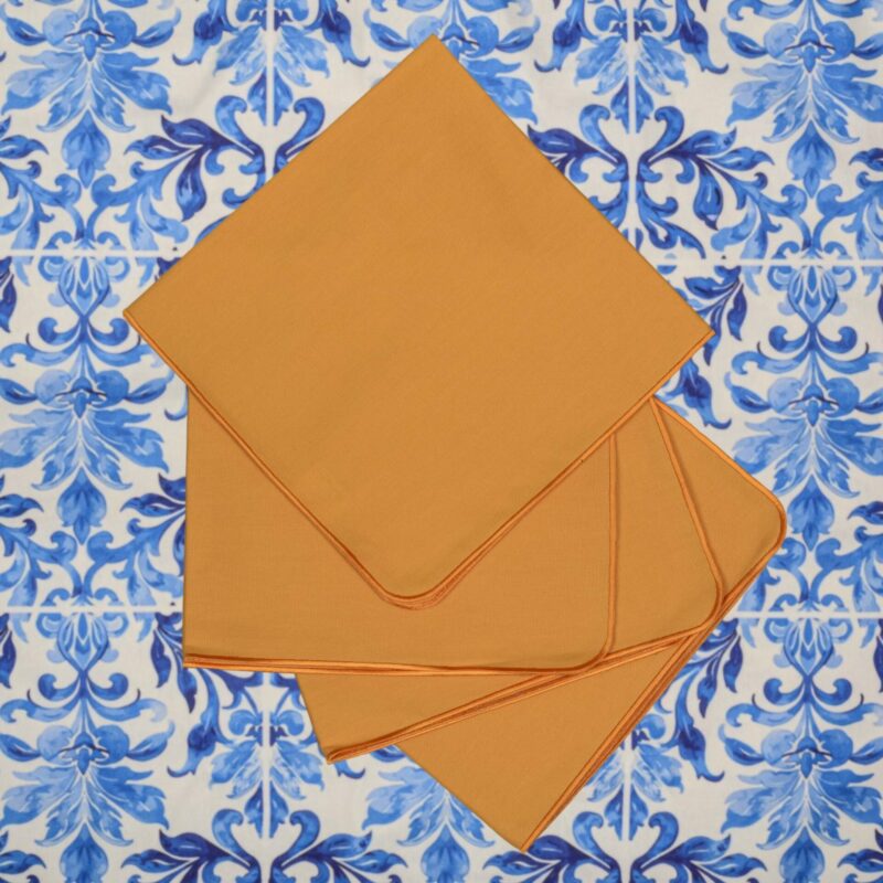 Serwetki Sotto Voce Saffron na Majolica Blue