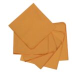 Żółte serwetki haftowane Sotto Voce Saffron Roseberry Home – zestaw 6 sztuk
