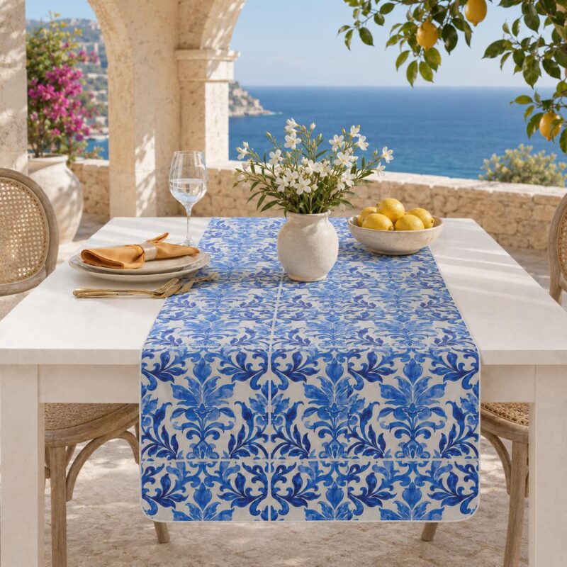 Bieżnik Maiolica Blue