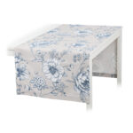 Bieżnik z motywem kwiatowym Blossom Blue – 50 × 150 cm - obrazek 2