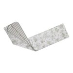 Dwustronny bieżnik w stylu francuskim Toile de Jouy Green & Stripes – 60 × 150 cm - obrazek 2