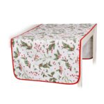 Bieżnik świąteczny z motywem ostrokrzewu Very Merry Christmas – 50 × 150 cm - obrazek 2
