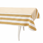 Obrus w szerokie pasy Dandy Beige - obrazek 2