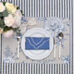 Chlebaczek z motywem kwiatowym Blossom Blue & Stripes - obrazek 8