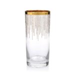 Szklanki wysokie Rain Gold