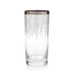 Szklanki wysokie Rain Platinum