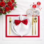 Okrągły obrus z czerwoną lamówką Atelier Rouge - obrazek 8